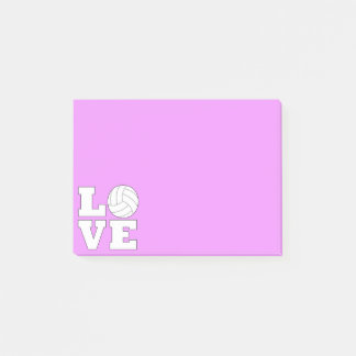 Post-it® Volleyball LOVE Custom Color Sports
