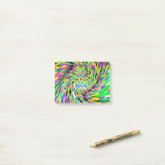 Post-it® Vortex psychédélique (Sur un bureau)