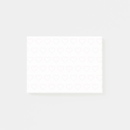 Post-it® Vos Notes Sticky avec Coeurs - Couleurs Personnali (Devant)