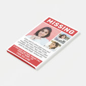 Post-it® VOS Photos & Texte "MANQUANT" (Incliné)