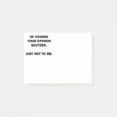 Post-it® Vos sujets d'Opinon (Devant)