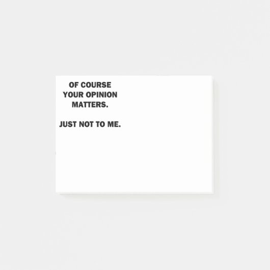 Post-it® Vos sujets d'Opinon (Devant)