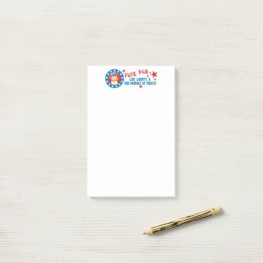 Post-it® Vote pour Golden (Sur un bureau)