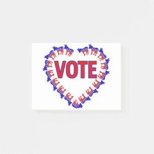 Post-it® voter démocrate donkey