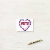 Post-it® voter démocrate donkey (Sur un bureau)
