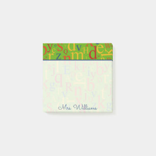 Post-it® Votre alphabet coloré des textes  