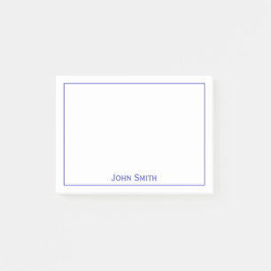 Post-it® Votre bleu/blanc minimalistes d'entreprise nommés