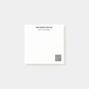 Post-it® Votre code QR Texte personnalisé Notes de votre en
