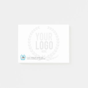 Post-it® Votre logo d'affaires s'est fané le contexte 4x3