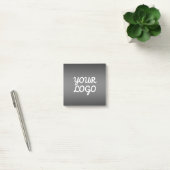 Post-it® Votre logo et moderne gris foncé modifiable couleu (Bureau)