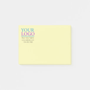 Post-it® Votre logo, Nom commercial Promo, Message do-it-yo
