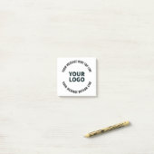 Post-it® Votre logo ou image | Texte éditable gras (Sur un bureau)