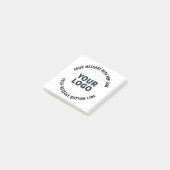 Post-it® Votre logo ou image | Texte éditable gras (Incliné)