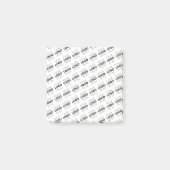 Post-it® Votre logo simple motif diagonal répétitif (Devant)