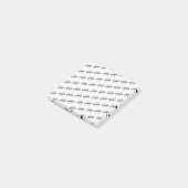 Post-it® Votre logo simple motif diagonal répétitif (Incliné)
