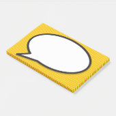 Post-it® Votre message bulle de dialogue bande dessinée amu (Incliné)