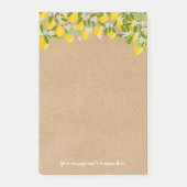 Post-it® Votre message Citron vert rustique (Devant)