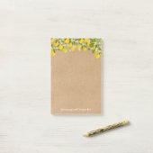 Post-it® Votre Message Citronnerie Rustique (Sur un bureau)