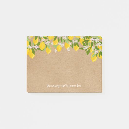 Post-it® Votre Message Citronnerie Rustique (Devant)