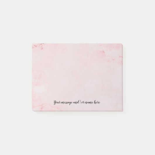 Post-it® Votre message en marbre rose (Devant)