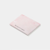 Post-it® Votre message en marbre rose (Incliné)