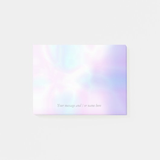 Post-it® Votre message Iridescente simple et moderne (Devant)
