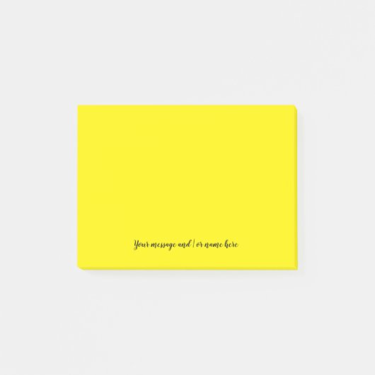 Post-it® Votre message Vibrant Jaune clair (Devant)