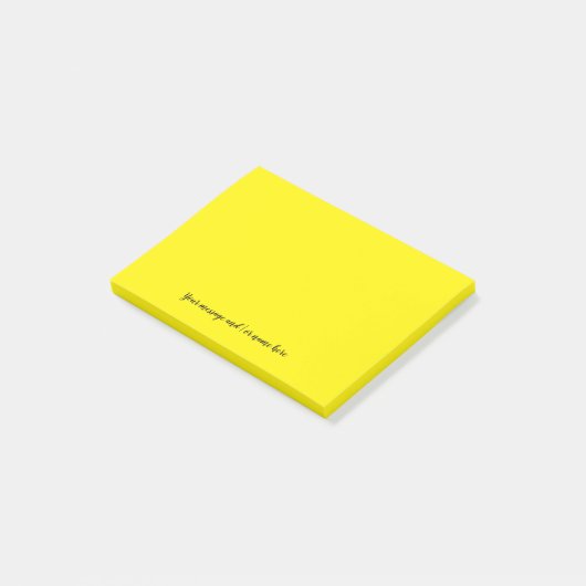 Post-it® Votre message Vibrant Jaune clair (Incliné)