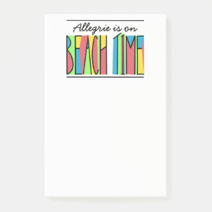 Post-it® Votre nom Colorful Beach Time Notes