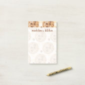 Post-it® Votre nom | Cookies à puces de chocolat (Sur un bureau)