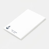 Post-it® Votre nom de bateau Ancre Bleue (Incliné)