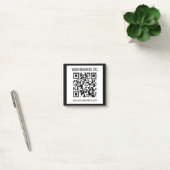 Post-it® Votre nom d'entreprise et votre code QR modifié (Bureau)