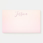 Post-it® Votre nom | Elegant Script Soft Ombre (Devant)