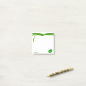 Post-it® Votre nom | Green Irish Kiss Lipstick Blot Graphiq (Sur un bureau)
