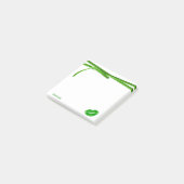 Post-it® Votre nom | Green Irish Kiss Lipstick Blot Graphiq (Incliné)