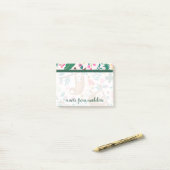 Post-it® Votre nom | Jolie jante aquarelle (Sur un bureau)