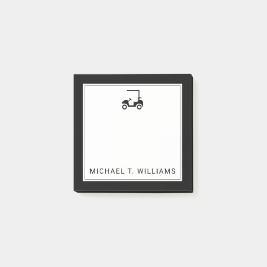 Post-it® Votre nom | Panier de golf (Devant)