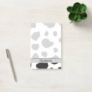 Post-it® Votre nom - Poster de animal, points de vache - Bl