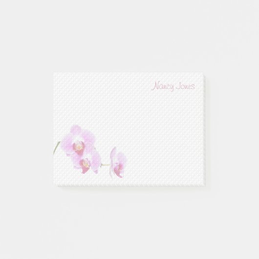 Post-it® Votre nom - Purple Orchid Floral Photographie (Devant)