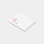 Post-it® Votre nom - Purple Orchid Floral Photographie (Incliné)