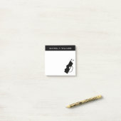 Post-it® Votre nom | Sac de golf (Sur un bureau)