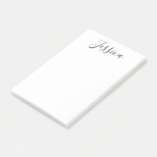 Post-it® Votre nom   Script élégant
