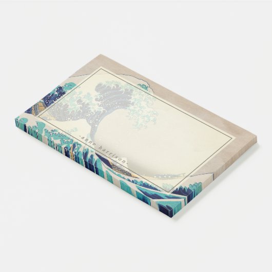 Post-it® Votre nom The Great Wave Japanese Woblock (Incliné)
