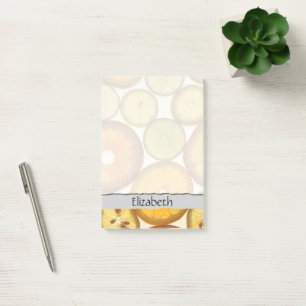 Post-it® Votre nom - Tranches de citron, d'orange et de cit