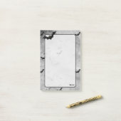 Post-it® Votre nom troupeau de chauves-souris d'Halloween G (Sur un bureau)