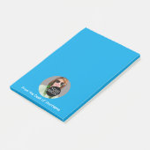Post-it® Votre photo et message Personnaliser ce bleu facil (Incliné)