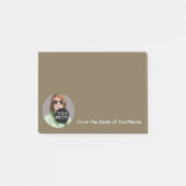 Post-it® Votre photo Votre Personnaliser de message Taupe f (Devant)