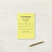 Post-it® Votre prochain rendez-vous Bureau du Dr Jaune Rapp (Sur un bureau)