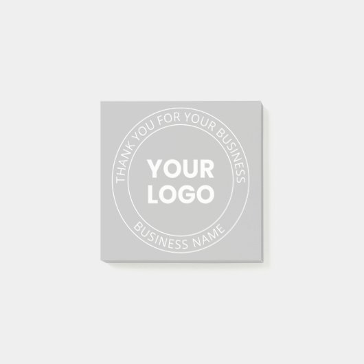 Post-it® Votre propre logo et message de remerciement modif (Devant)