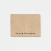 Post-it® Votre script de message Russe Kraft Natural (Devant)